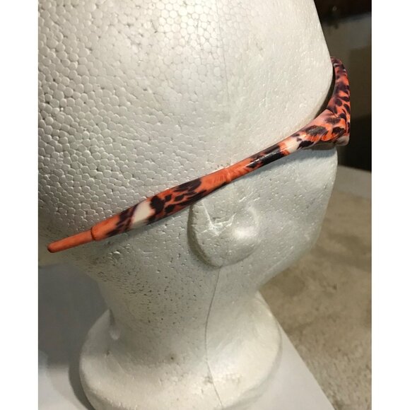 Vintage Style Orange & Purple Animal Print UV 400 Protection Sunglasses - Picture 3 of 9